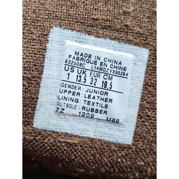 Converse All Star Chuck‎ Taylor Suede Side Zip High-top Junior Size 1 - Picture 11 of 11